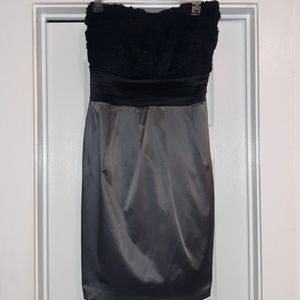 Gray and black party dress